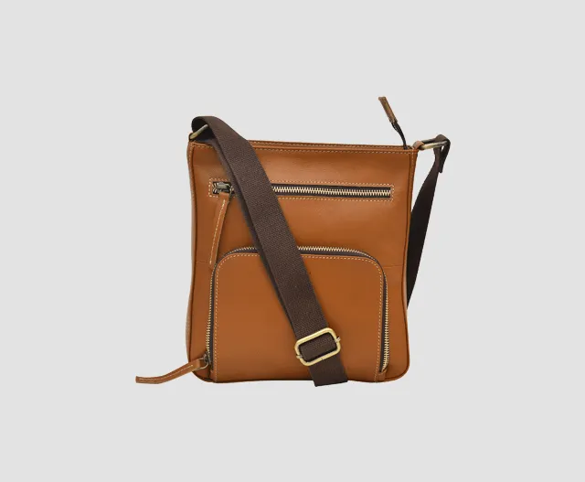 Leather Crossbody Bag #3050