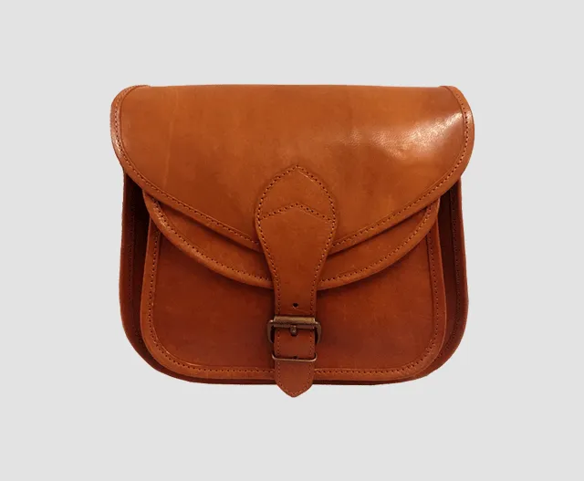Classic Leather Saddle Bag #3047