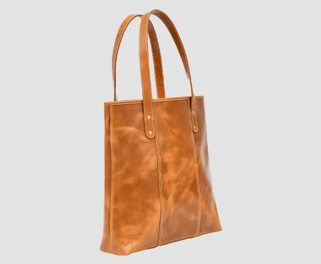 Custom Leather Tote Bag #3045