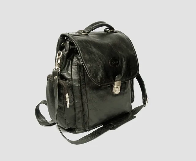 Casual Leather Backpack #6916