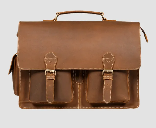 Vintage Leather Business Bag #5226