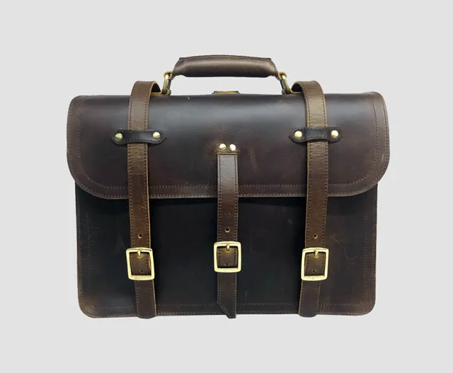 Leather Laptop Briefcase #5234