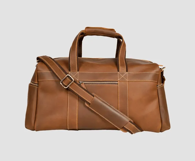 Men's Leather Duffle Bag #4818
