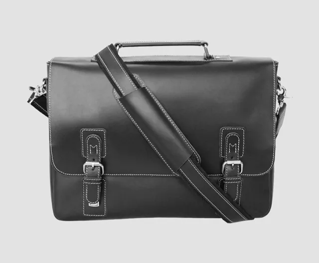 Men's Leather Laptop Briefcase #5232