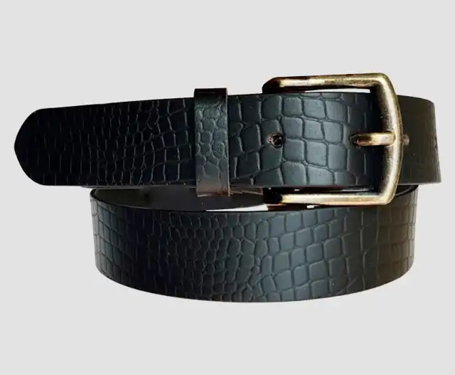 Printed Croc Leather Belt #6453