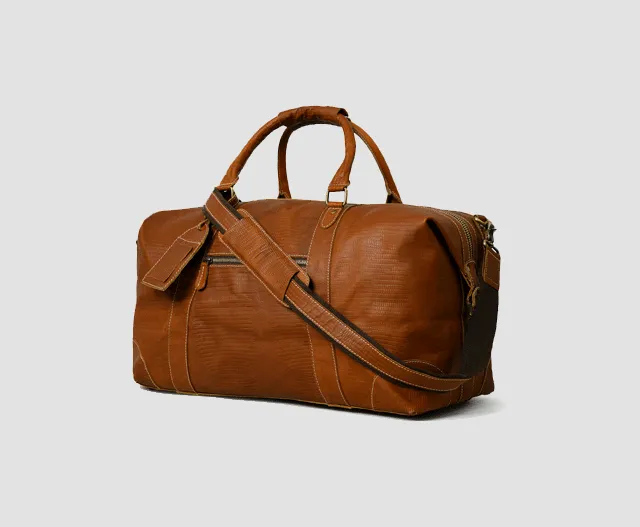 Travel Bag Printed Leather #4829